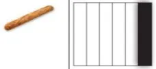 Grille standard inox tefloné 6 divisions ; 500 - 900gr ; 83x415mm DSG060601